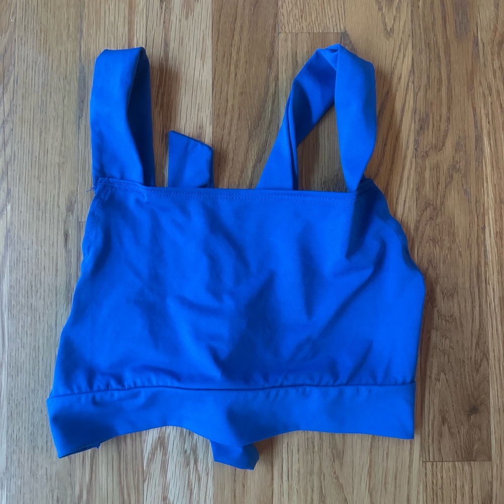 SHEIN Blue Crop Top